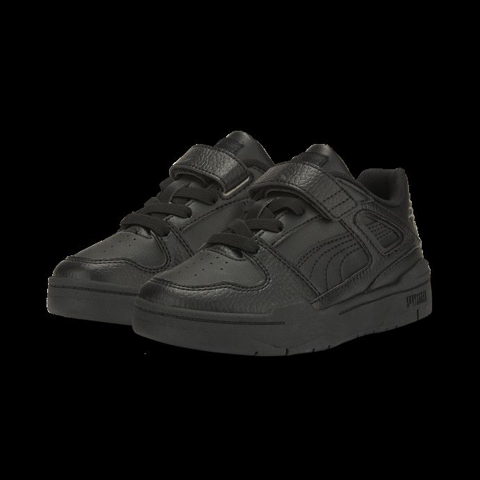 Baskets Enfant Puma Canada Slipstream En Cuir Fermeture Alternative Noir-noir