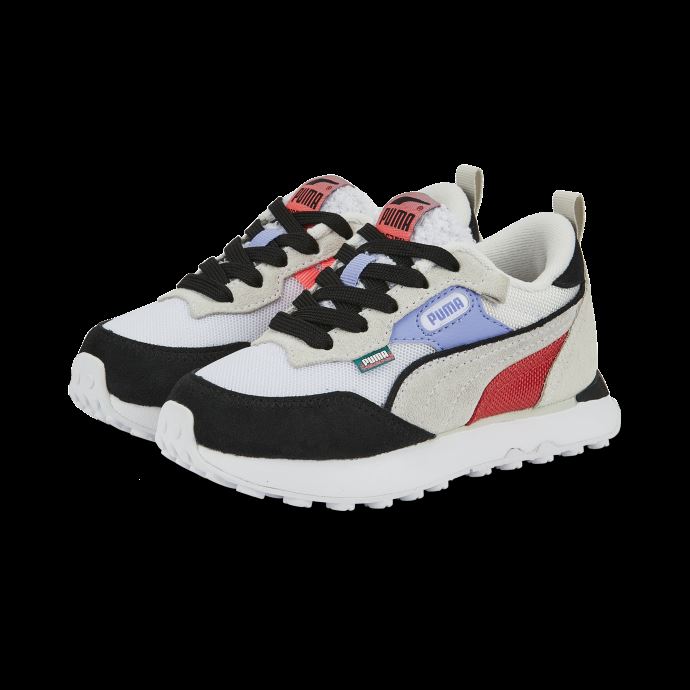 Puma Canada Rider Fv Fd Chaussures Pour Petit Enfant Blanc-noir