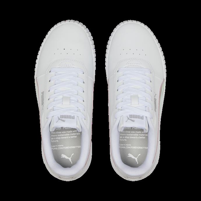 Baskets Puma Canada Carina 2.0 Holo Blanc-argent Pour Jeunes
