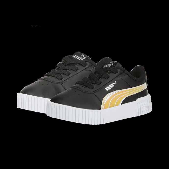 Baskets à Fermeture Alternative Carina 2.0 Holo Noir-argent Bébés Puma Canada