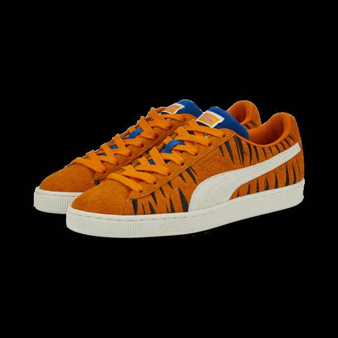 Puma Canada X Frosted Flakes Baskets En Daim Orange Flamme-gris Vaporeux