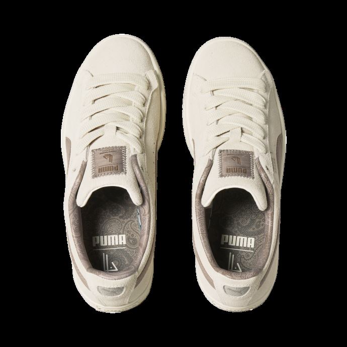 Puma Canada X Lauren London Baskets En Daim Femme Vanille Ice-fungi
