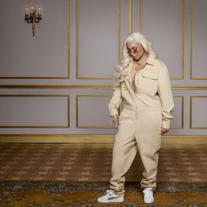 Baskets Puma Canada X Lauren London En Daim Pour Femme Vanille Ice-fungi
