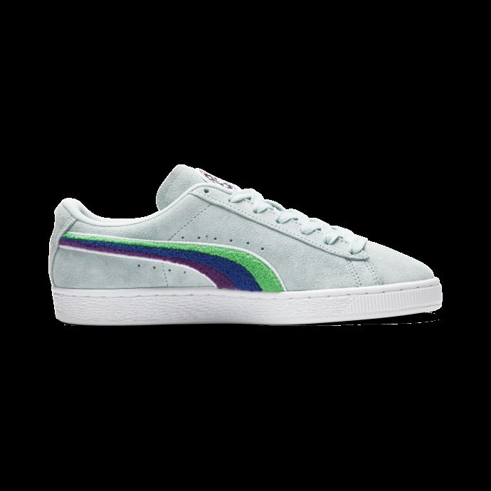 Baskets Classic Pride En Daim Puma Canada Light Aqua-blanc
