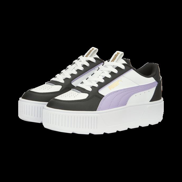 Karmen Rebelle Baskets Jeunesse Puma Canada Blanc-vivid Violet-noir