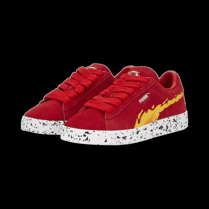 Puma Canada X Pat Patrouille Suède Pre-school Sneakers High Risk Rouge-blanc