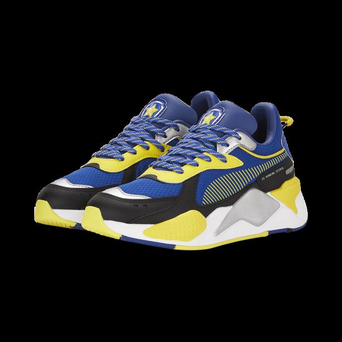 Puma Canada X Pat Patrouille Rs-x Baskets Jeunes Surfer Sur Le Web-blazing Yellow