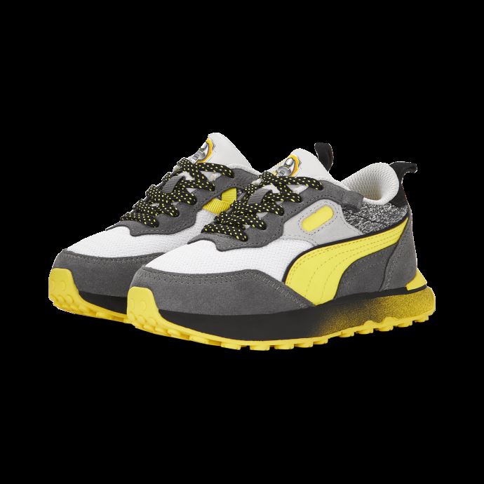 Puma Canada X Pat Patrouille Rider Fv Pre-school Baskets Castlerock-blazing Yellow