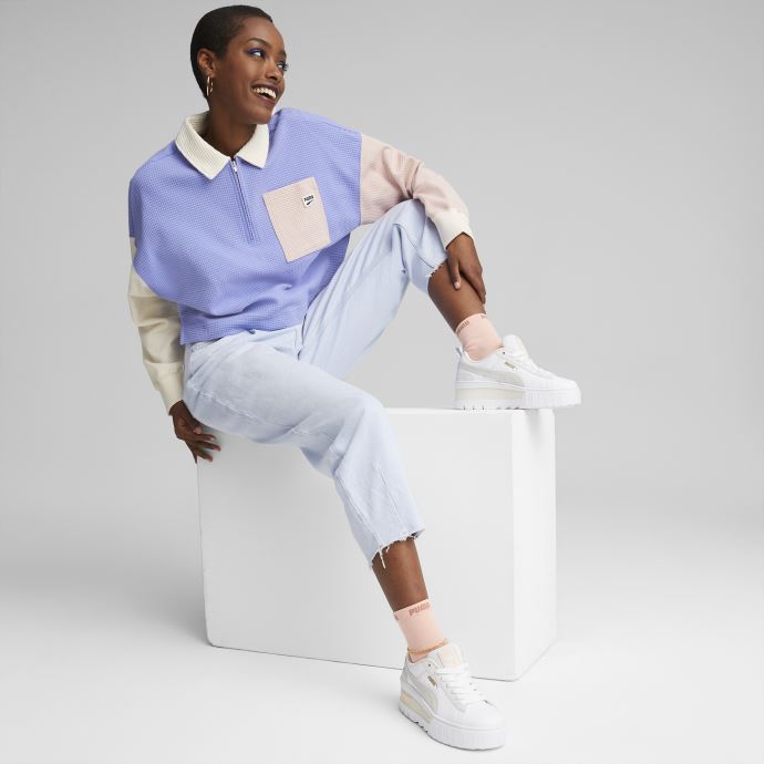 Mayze Wedge Pastel Baskets Pour Femmes Puma Canada Blanc