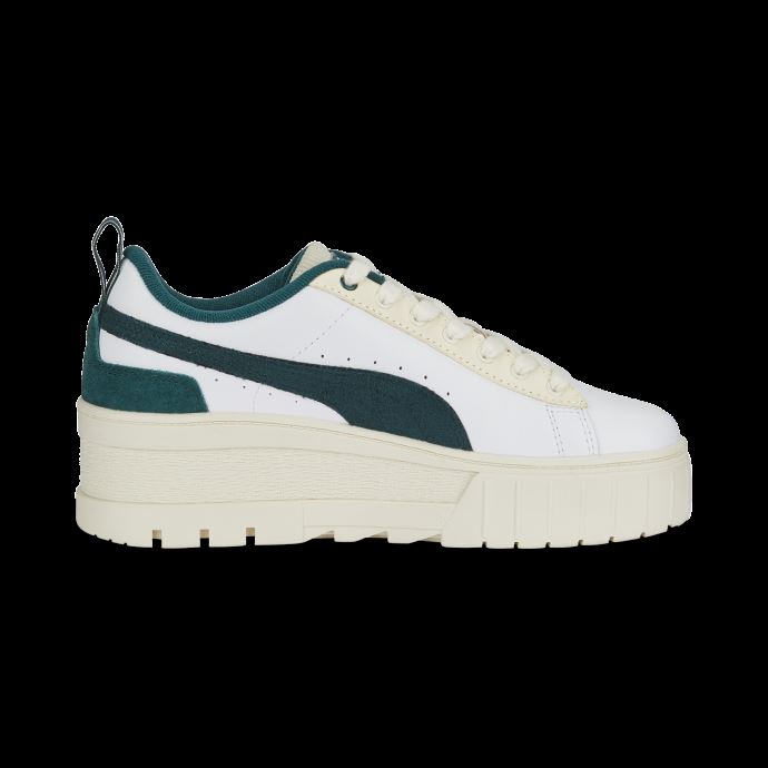 Baskets Compensées Mayze Ivy League Blanches Et Vertes Pour Femmes Puma Canada
