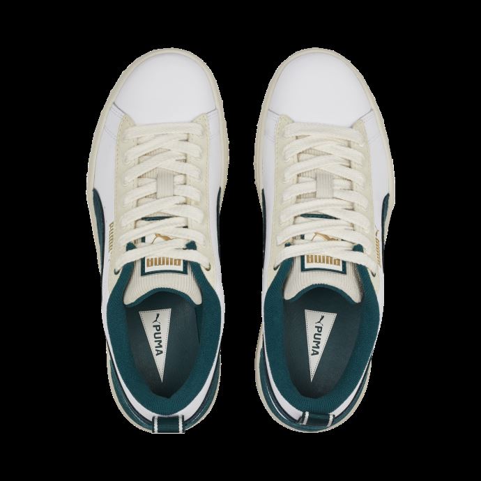 Baskets Compensées Mayze Ivy League Blanches Et Vertes Pour Femmes Puma Canada

