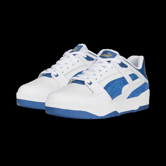 Baskets Fs En Daim Slipstream Puma Canada Blanc-bleu Lac
