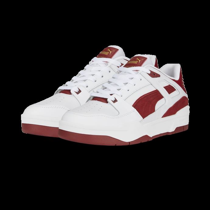 Baskets Fs En Daim Slipstream Puma Canada Blanc-rouge Intense