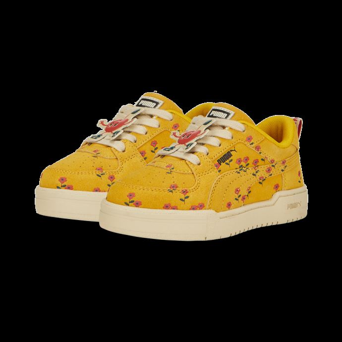 Puma Canada X Tiny Cottons Ca Pro Chaussures Imprimées Pour Petits Enfants Tangerine-safari