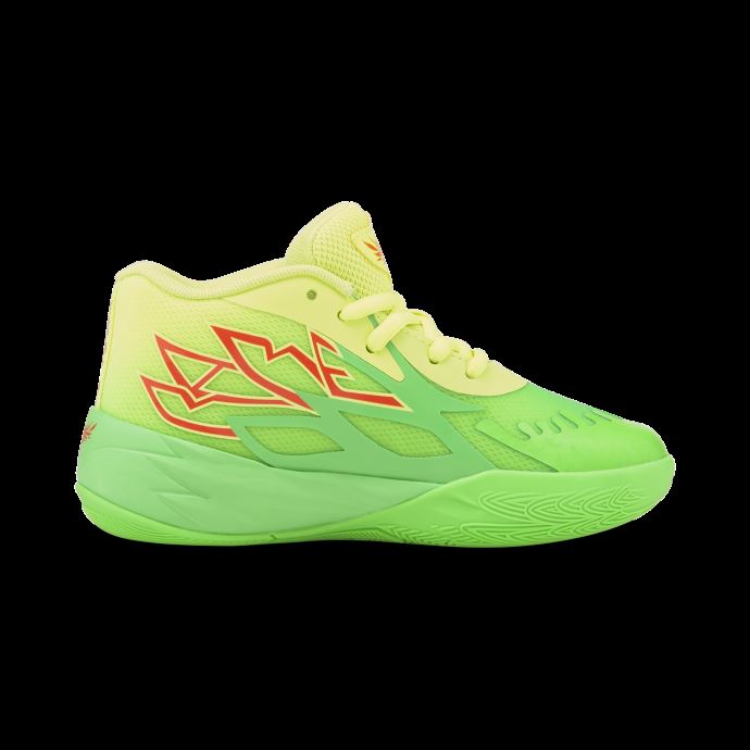 Puma Canada X Nickelodeon Slime Mb.02 Chaussures De Basket Enfant Lime Squeeze-fluo Green
