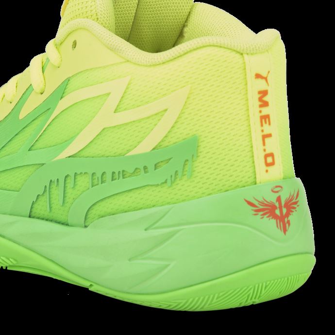Puma Canada X Nickelodeon Slime Mb.02 Chaussures De Basket Enfant Lime Squeeze-fluo Green
