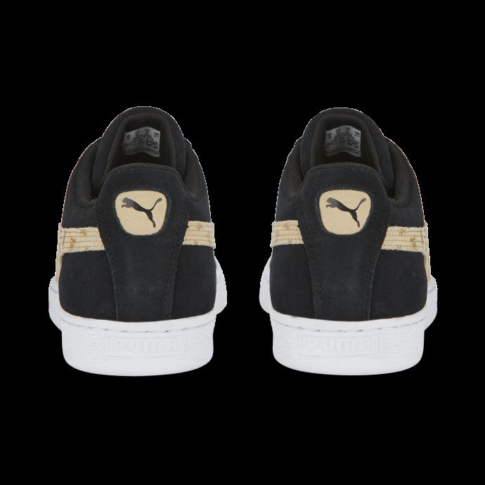 Puma Canada Baskets T7 En Daim Noir-sable Clair-blanc
