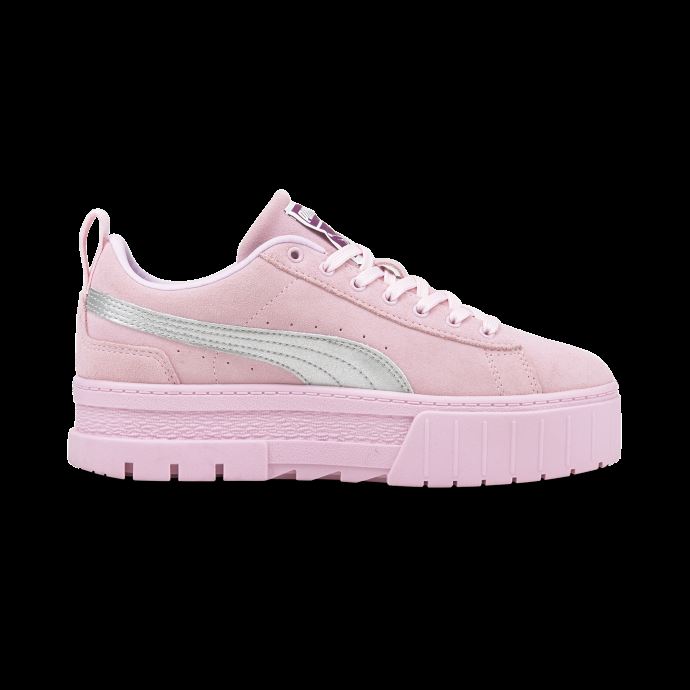 Baskets Puma Canada X Dua Lipa Mayze Daim Métallisé Femme Rose Dame-argent
