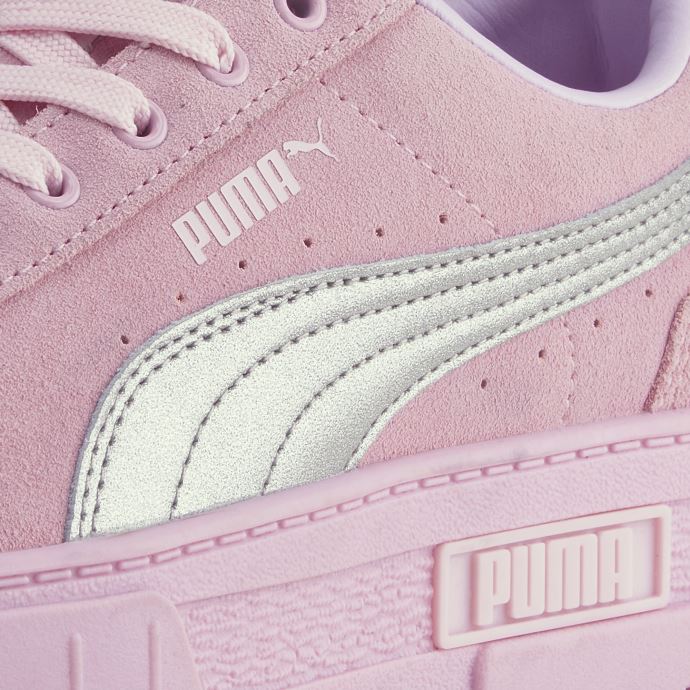 Baskets Puma Canada X Dua Lipa Mayze Daim Métallisé Femme Rose Dame-argent
