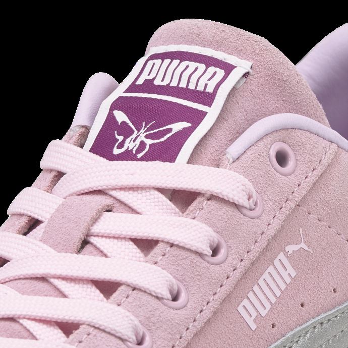 Baskets Puma Canada X Dua Lipa Mayze Daim Métallisé Femme Rose Dame-argent
