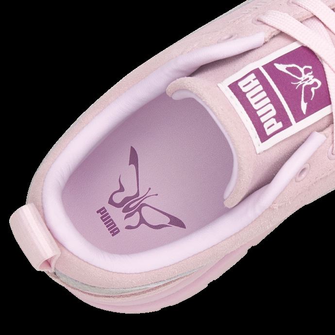 Baskets Puma Canada X Dua Lipa Mayze Daim Métallisé Femme Rose Dame-argent
