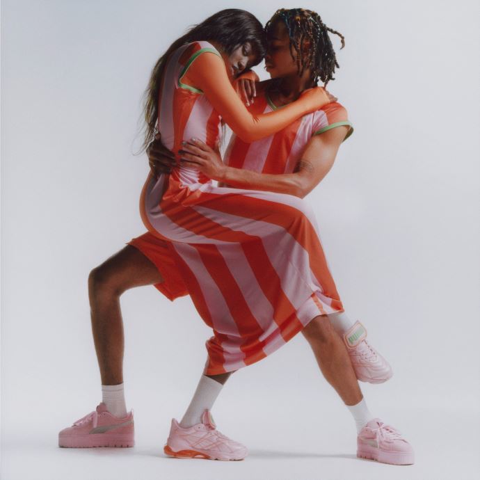 Baskets Puma Canada X Dua Lipa Mayze Daim Métallisé Femme Rose Dame-argent
