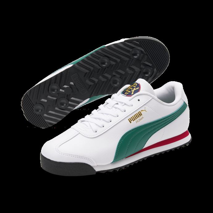 Baskets Puma Canada Roma Country Blanc-vert Alpin-or équipe