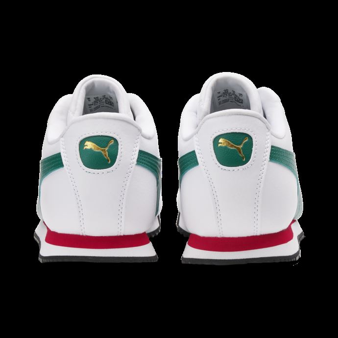 Baskets Puma Canada Roma Country Blanc-vert Alpin-or équipe

