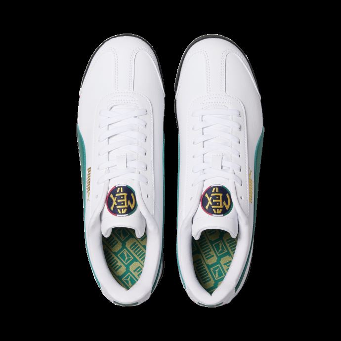 Baskets Puma Canada Roma Country Blanc-vert Alpin-or équipe
