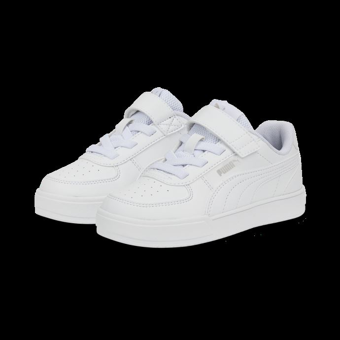 Caven Baskets à Fermeture Alternative Enfant Blanc-blanc-gris Violet Puma Canada