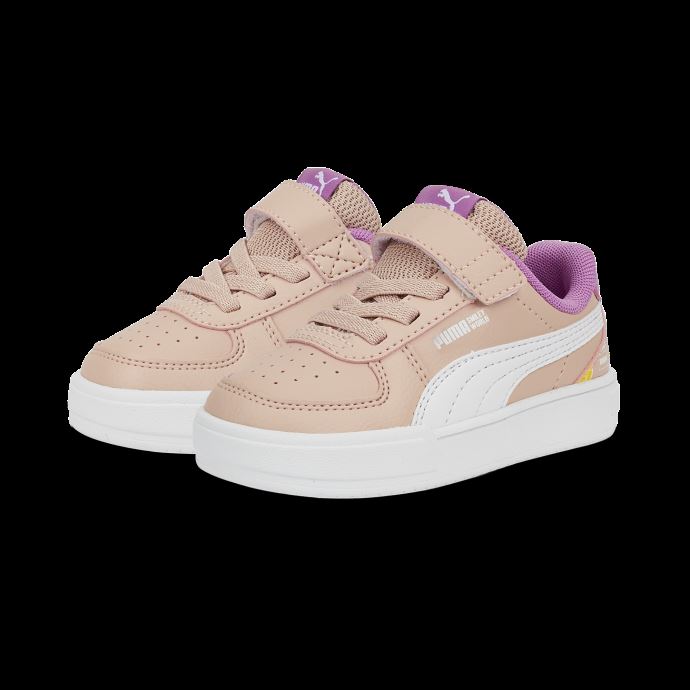 Rose Quartz-mauve Pop-jaune Puma Canada X Smileyworld Caven Baskets Pour Bébé à Fermeture Alternative