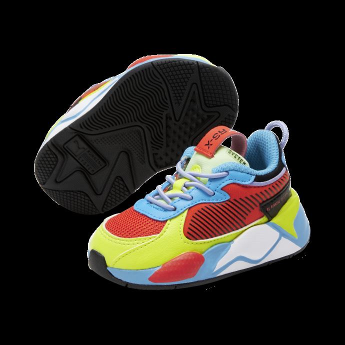 Puma Canada Rs-x Water Fight Chaussures Pour Tout-petits Tomate Cerise-jaune-ocean Dive
