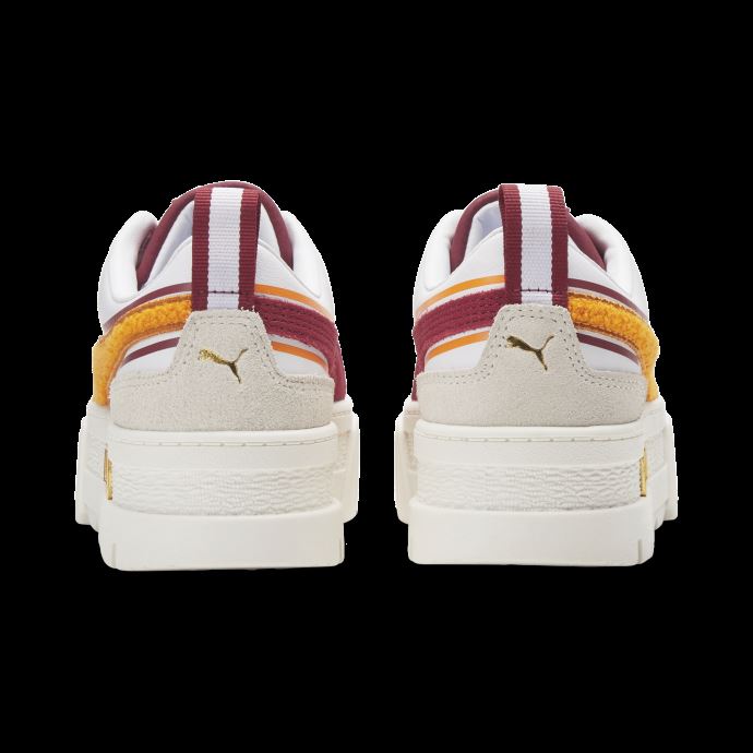 Baskets Puma Canada Mayze New Heritage Blanc-abricot-rouge Dahlia Pour Femmes
