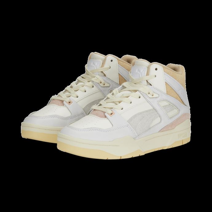 Baskets Puma Canada Slipstream Hi Thrifted Femme Blanc-blanc Chaud-pristine