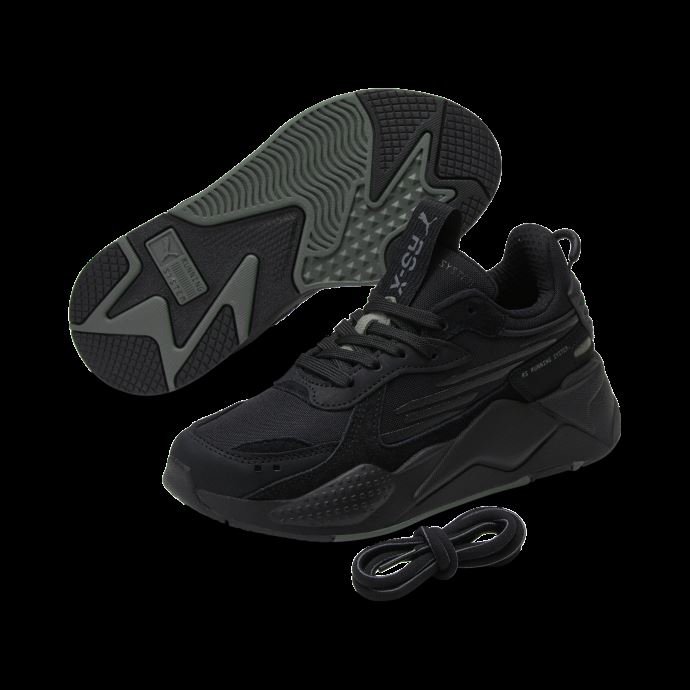 Baskets Puma Canada Black-castlerock Rs-x Blackout Pour Grands Enfants