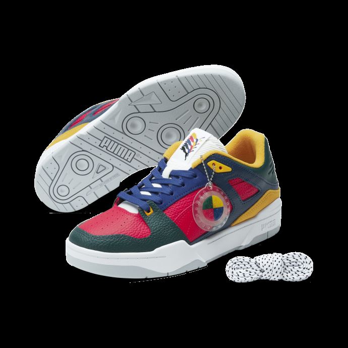 Baskets Puma Canada Slipstream New Heritage Rouge-vert Universitaire-bleu Flamboyant