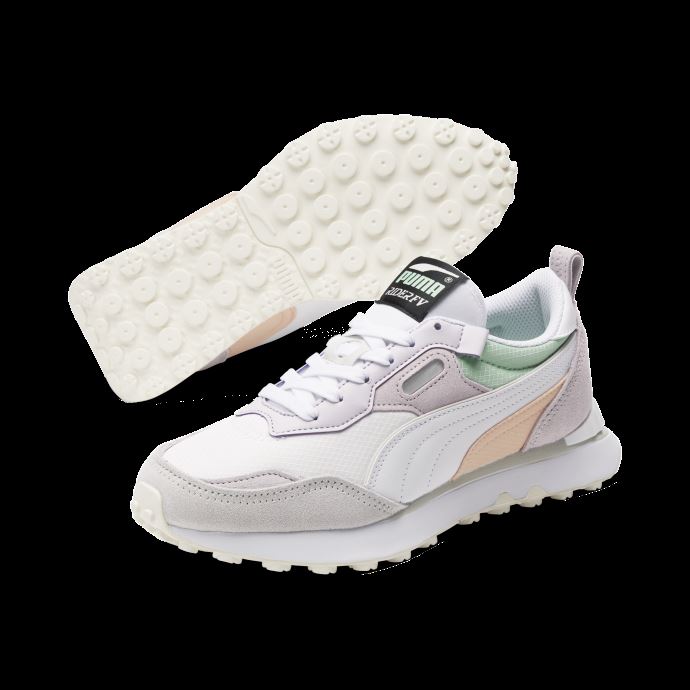 Baskets Femme Rider Future Vintage Puma Canada Brouillard Blanc-lavande