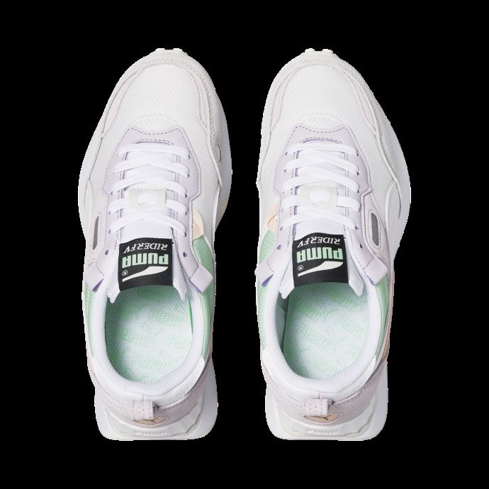 Baskets Femme Rider Future Vintage Puma Canada Brouillard Blanc-lavande
