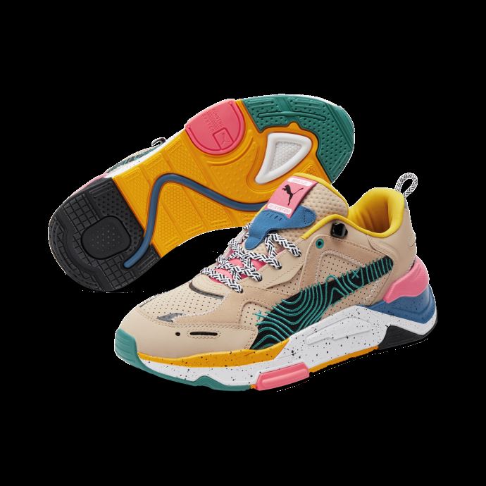 Sportswear By Puma Canada Baskets Rs-simul8 Sand-deep Aqua-sunset Glow