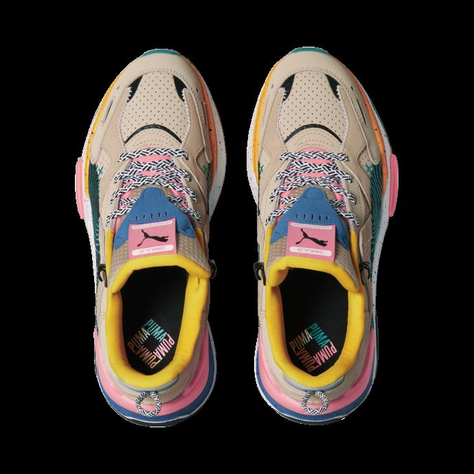 Sportswear By Puma Canada Baskets Rs-simul8 Sand-deep Aqua-sunset Glow
