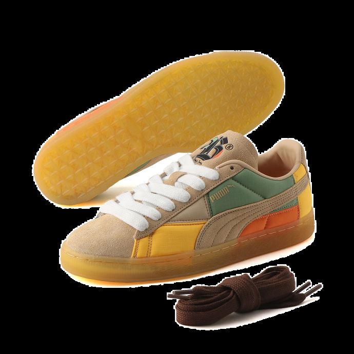 Baskets Puma Canada X Black Fives En Daim Sable Clair-vert Poussiéreux