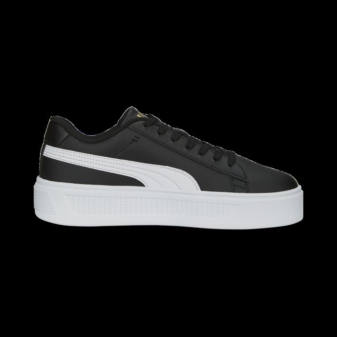 Baskets Puma Canada Smash Platform V3 Noir-blanc-or Femmes
