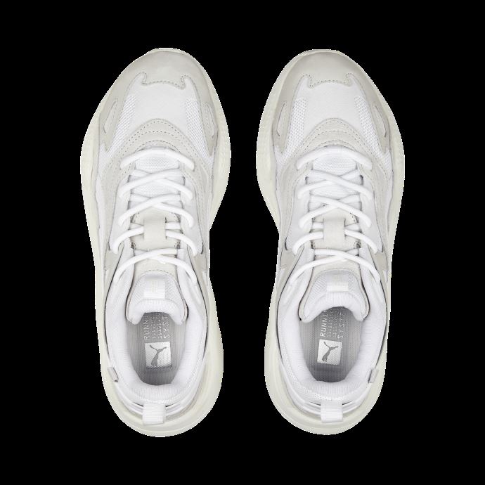 Puma Canada Baskets Rs-x Efekt Prm Blanches Plumes Grises
