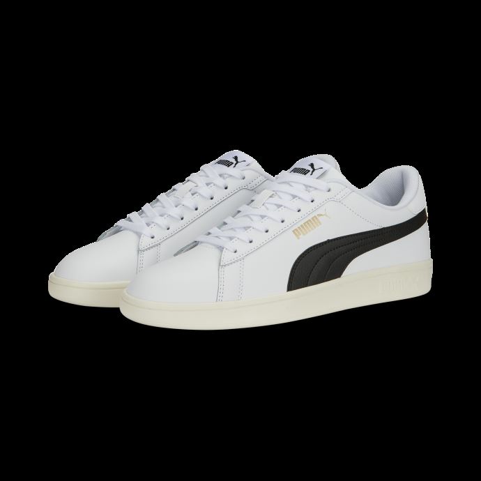 Baskets Smash 3.0 L Puma Canada Blanc-noir-or-ivoire Givré