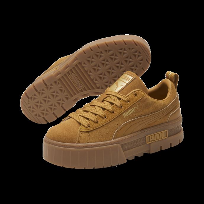 Baskets Puma Canada Desert Tan-team Gold Mayze En Daim Brossé Pour Femme