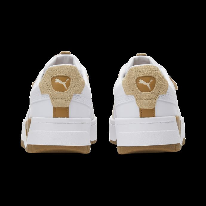 Baskets Puma Canada Cali Dream En Daim Brossé Pour Femme Blanc-sable Clair-tan Du Désert
