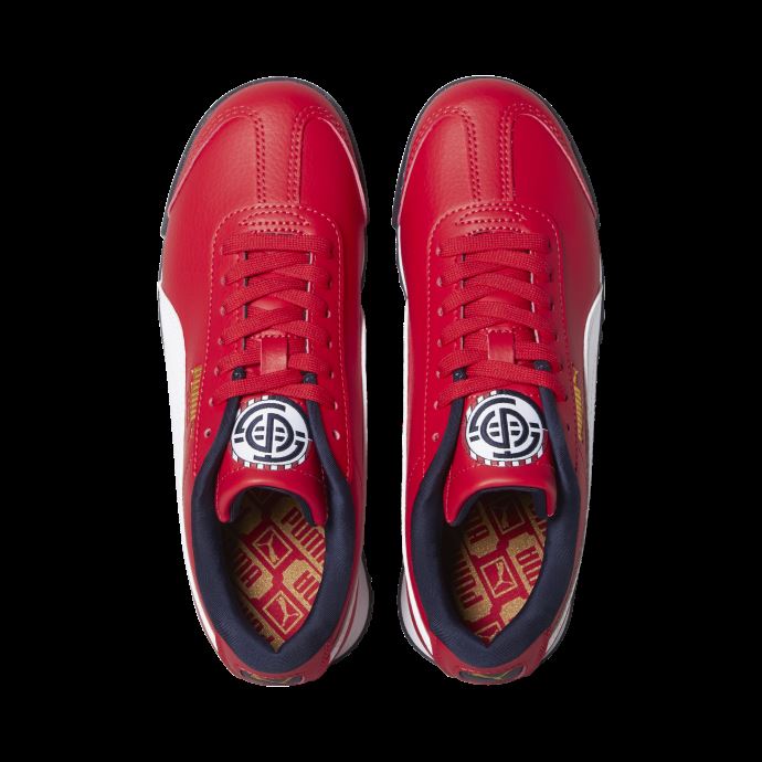 Baskets Puma Canada Roma Country Big Kids' Red-white-peacoat à Haut Risque
