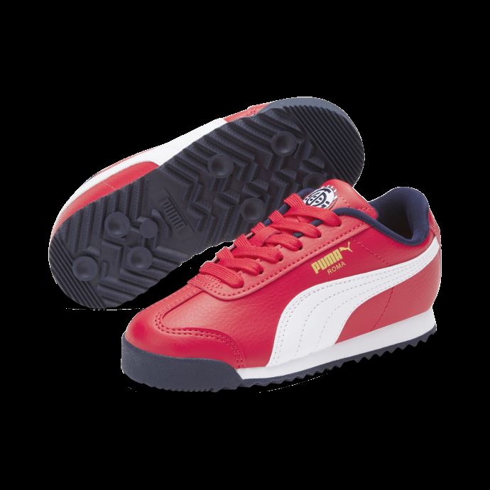 Puma Canada High Risk Red-white-peacoat Roma Country Chaussures Pour Petits Enfants