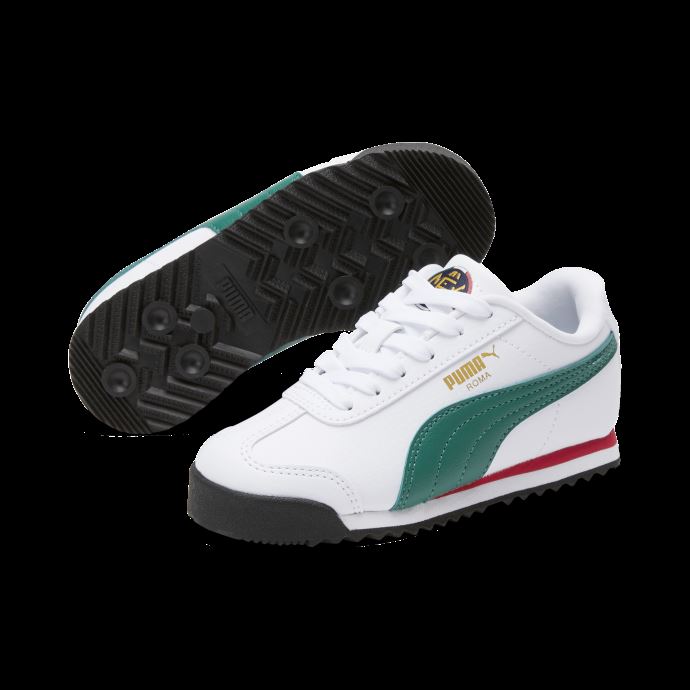 Chaussures Pour Petits Enfants Puma Canada Roma Country White-alpine Green-team Gold