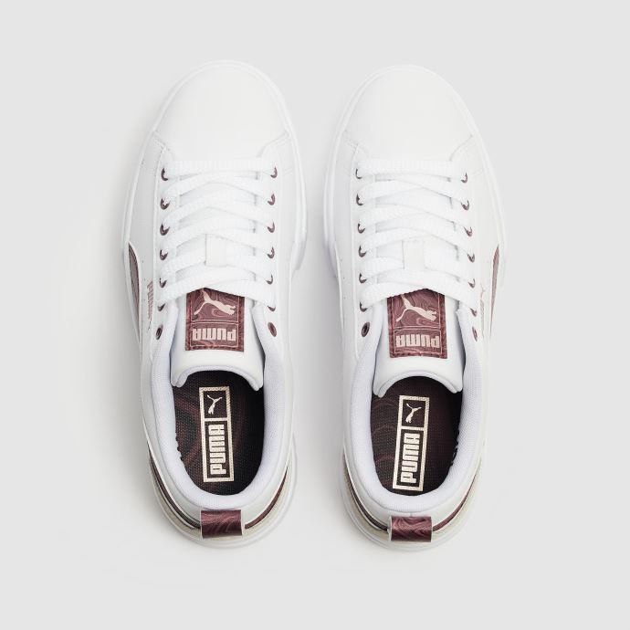 Baskets Puma Canada X Aitana Mayze Swirl Femme White-dusty Plum-pristine
